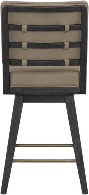 Bernards Elure Peppercorn Swivel Counter Stool-2