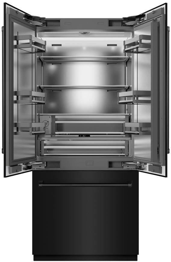 ZLINE 36" 19.6 Cu. Ft. Black Stainless Steel Built In Bottom Freezer Refrigerator-2