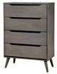 Furniture of America® Lennart 5-Pieces Gray Queen Bedroom Set-4