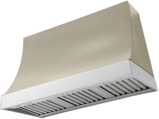 AGA Marquee 48" Fawn Wall Mounted Range Hood  with Polished Chrome Trim-0