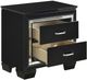 Homelegance® Allura Black Nightstand with LED-3