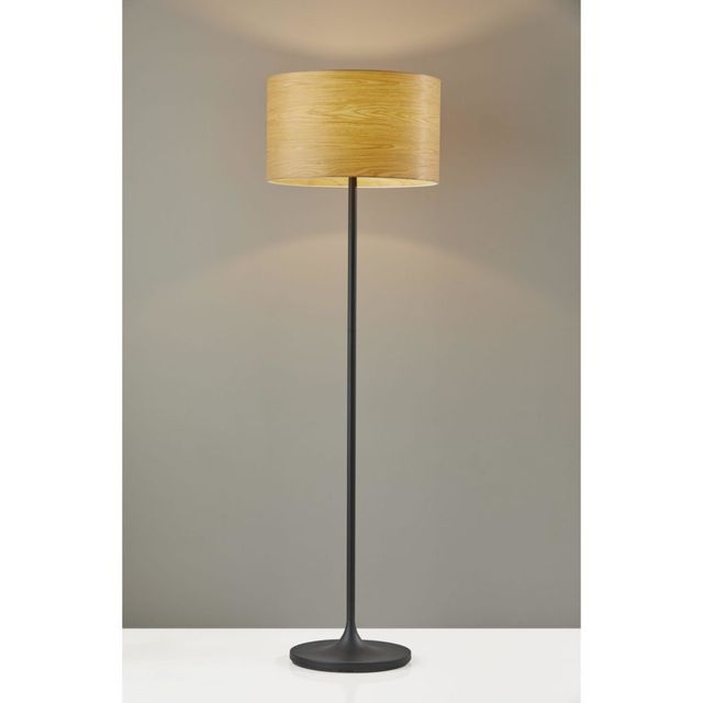 Adesso® Oslo Matte Black Arc Lamp-1