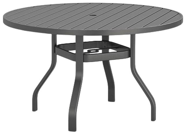 Homecrest™ Outdoor Living Customizable Latitude Aluminum 48" Round Outdoor Dining Table-0