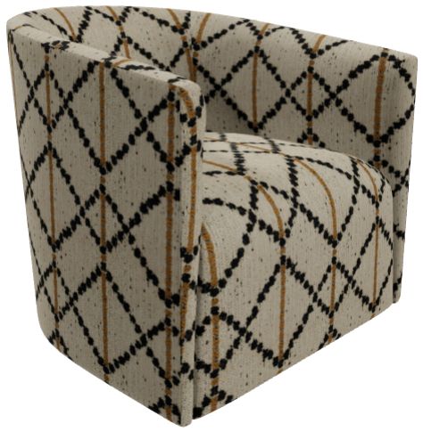 Craftmaster® Customizable CM Modern 35" Swivel Arm Chair-1
