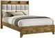 Coaster® Henderson Light Gray/Medium Oak Eastern King Panel Bookcase Bed-1