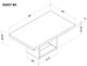 Global Furniture USA D02 7-Piece Black/White Dining Set-2