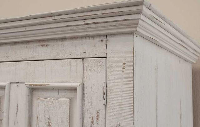 International Furniture Direct Terra Vintage White Gentleman's Chest-3