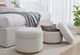 Modus Furniture Virgil Off-White/Ricotta Ottoman-1