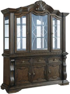 Signature Design by Ashley® Maylee Dark Brown Dining Buffet and Hutch