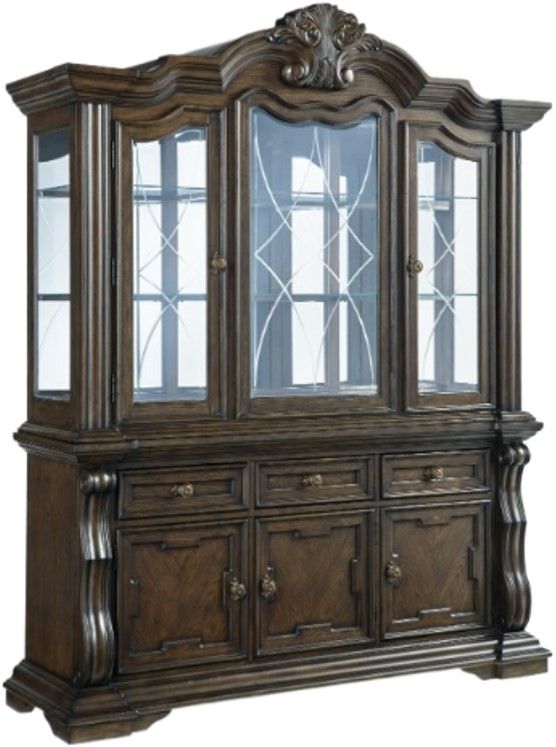 Signature Design by Ashley® Maylee Dark Brown Dining Buffet and Hutch