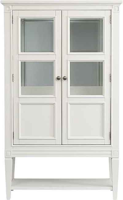 Magnussen Home® Willowbrook Egg Shell White Display Cabinet-3