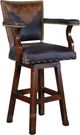 Horizon Home® San Angelo Brown 24" Swivel Bar Stool-0