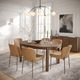 Jofran Inc. Carsons Oak/Easley 5-Piece Brown/Cognac Dining Table Set-0