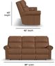 Flexsteel® Customizable Bernard 89" Leather Power Reclining Sofa with Console, Headrest and Lumbar-3