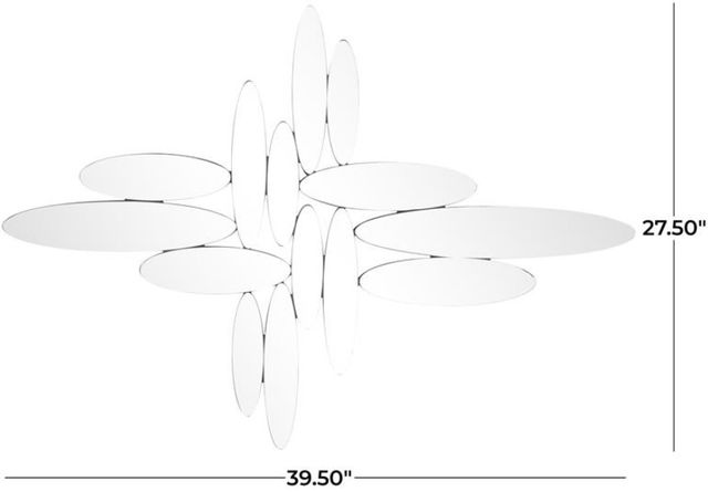 Deco Marche Silver Oval Wall Mirror-2