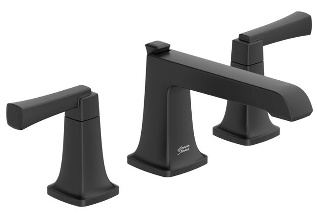 American Standard Townsend® Matte Black 8" Widespread 2-Handle Bathroom Faucet  with Lever Handles-0