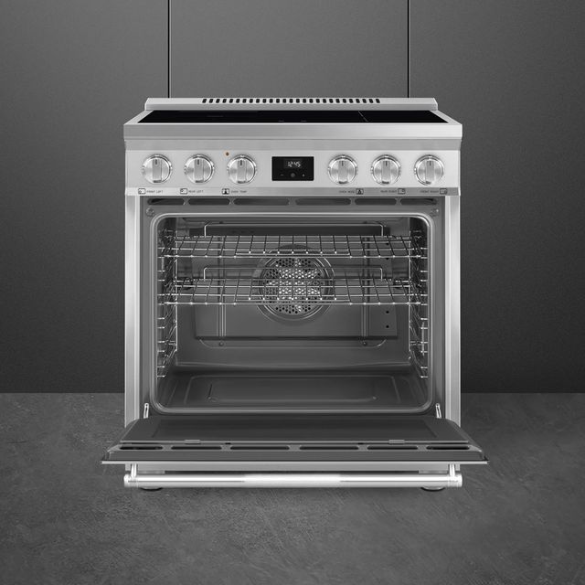 Smeg Professional Series 30" Stainless Steel Pro Style Induction Range-1