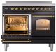 Ilve® Nostalgie II Series 40" Glossy Black Pro Style Induction Range-2