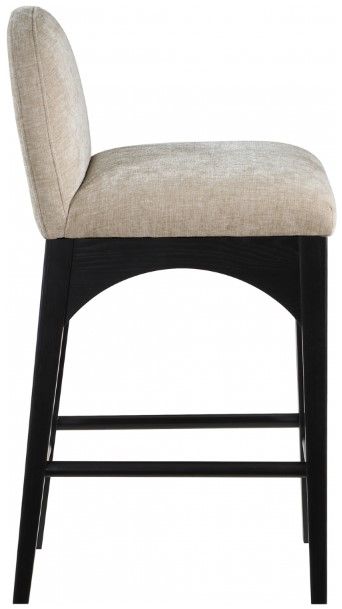 Meridian Furniture Waldorf Beige/Black Counter Stool-2
