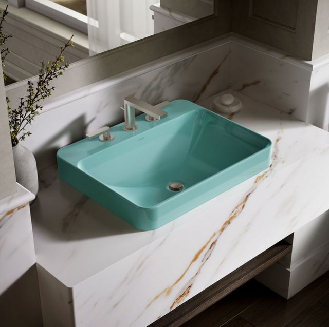 Kohler Vox® 150th Spring Green 23" Rectangular Vessel Bathroom Sink-2