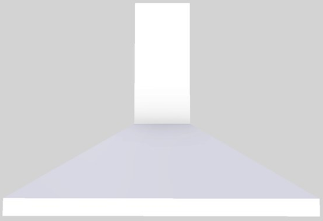 Vent-A-Hood® 48" White Wall Mounted Range Hood-0