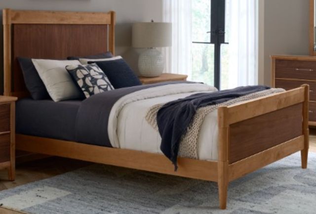 Vaughan-Bassett NordHaven Two-Tone Queen Poster Bed-0