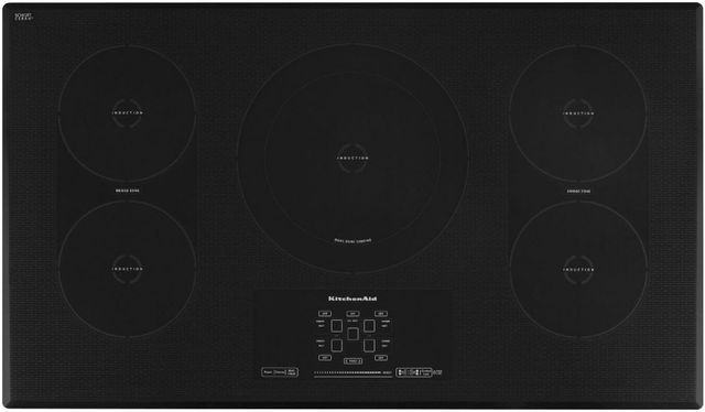 KitchenAid® Architect® Series II 36" Black Induction Cooktop-0