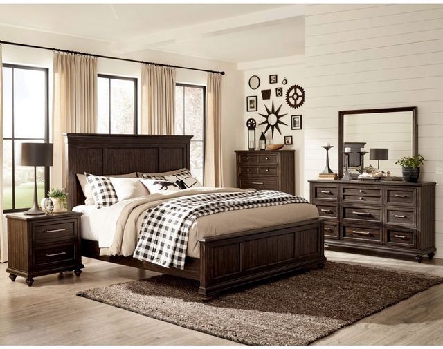 Mazin Furniture Cardano Driftwood Charcoal Wardrobe-3