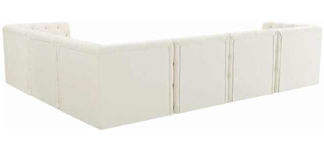 Meridian Furniture Tuft 6-Piece Cream L-Shape Sectional-2