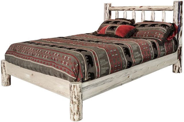 Montana Woodworks® Montana Collection Clear Lacquer Queen Platform Bed-2