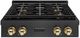 ZLINE Autograph Edition Paramount 30" Black Satin Stainless Steel and Polished Gold Accents Gas Rangetop with 4 Burner DuoPro™ Cooktop -0