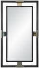 Century® Corso Black Cerused Floor Mirror-0