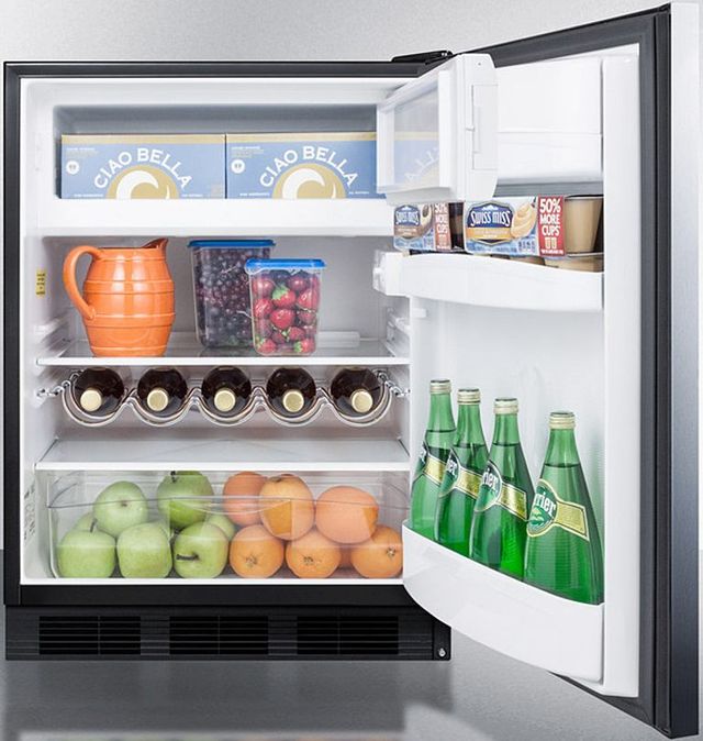 Summit® 24" 5.1 Cu. Ft. Stainless Steel Compact Refrigerator-3