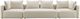 TOV Furniture Hangover 3-Piece Off-White 145" Modular Sofa-2