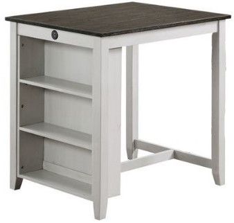 American Wholesale Furniture 3-Piece Charleston White Dining Set-1