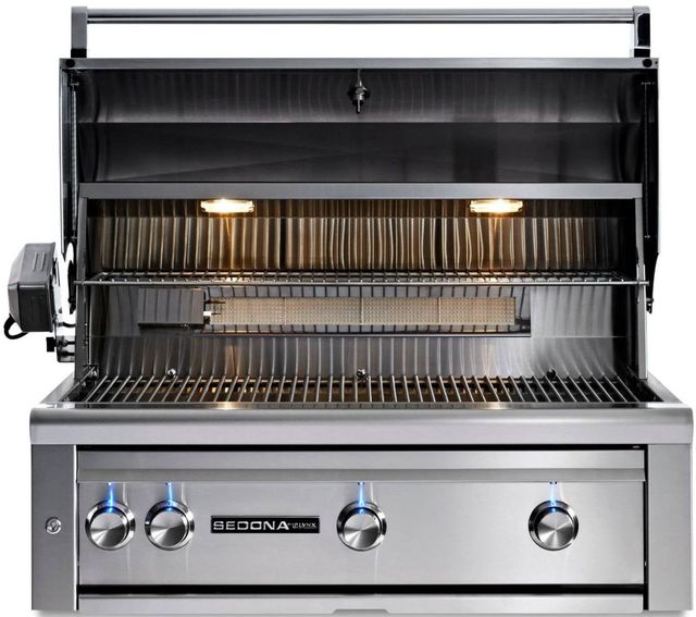 LYNX® Sedona 3-Burner Stainless Steel Built-In Natural Gas Grill with Rotisserie-2