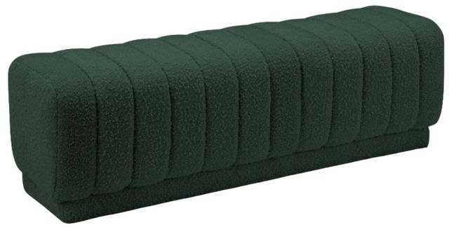 Meridian Furniture Heathrow Green Bench/Ottoman-0
