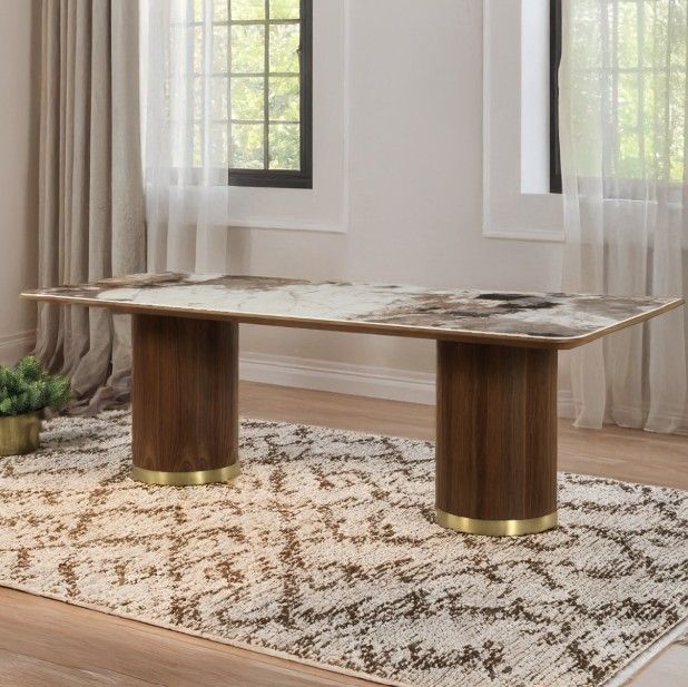 ACME Furniture Willene Dark Oak Dining Table-1