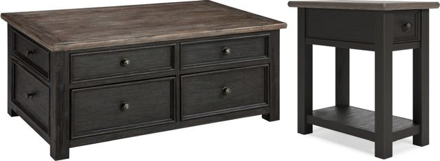 Signature Design by Ashley® Tyler Creek 2-Piece Grayish Brown/Black Coffee Table Set-0