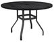 Homecrest™ Outdoor Living Customizable Timber Aluminum/Wood 54" Round Outdoor Balcony Table with Universal Base and Umbrella Hole-0