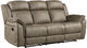 Homelegance® Centeroak Sandy Brown Manual Double Reclining Sofa-0