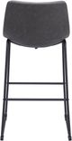 Zuo® Modern Smart 2-Piece Charcoal Bar Stool Set-3
