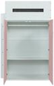 ACME Furniture Nerice Pink/White Youth Twin Loft Bed with Desk and Wardrobe-4