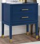 Elements International Bruno Navy Nightstand-0