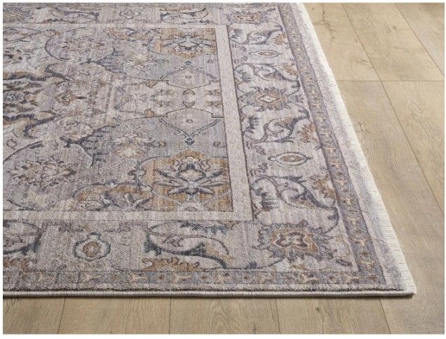 KAS Rugs Adele Beige/Grey Delaney 5'x8' Area Rug-1