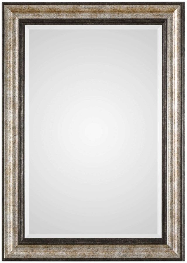Uttermost® Shefford Antiqued Silver/Dark Bronze Mirror-0