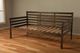 Kodiak Furniture Boho Linen Aqua/Rustic Walnut Twin Daybed with Mattress-2