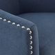 Olliix by Madison Park Tyler Blue Swivel Chair-3