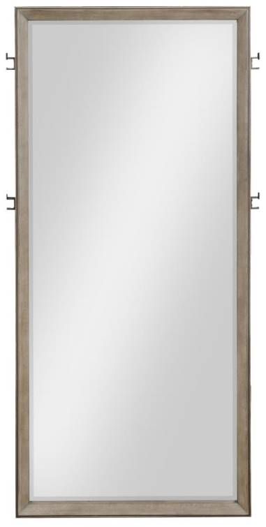 Coaster® Dark Bronze/Washed Oak Floor Mirror-1