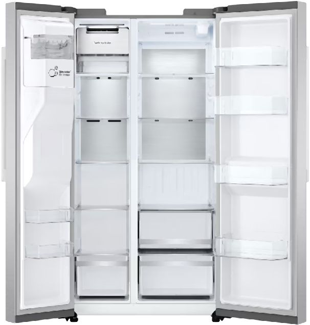 LG 36" 26.6 Cu. Ft. Fingerprint Resistant Stainless Steel Side-by-Side Refrigerator with Craft Ice® -1